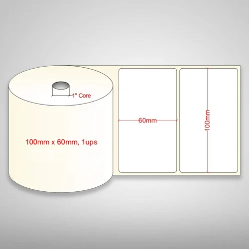 Blank Paper Barcode Label