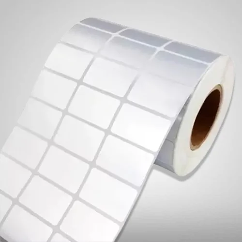 Silver Polyester Barcode Label Roll, 35mm x 22mm x