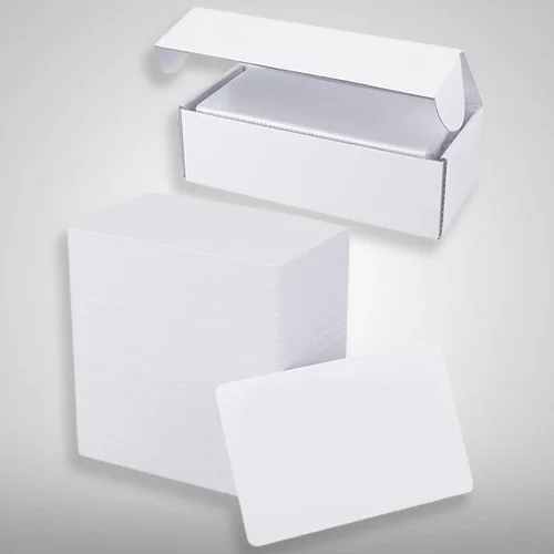 Plain White PVC Cards