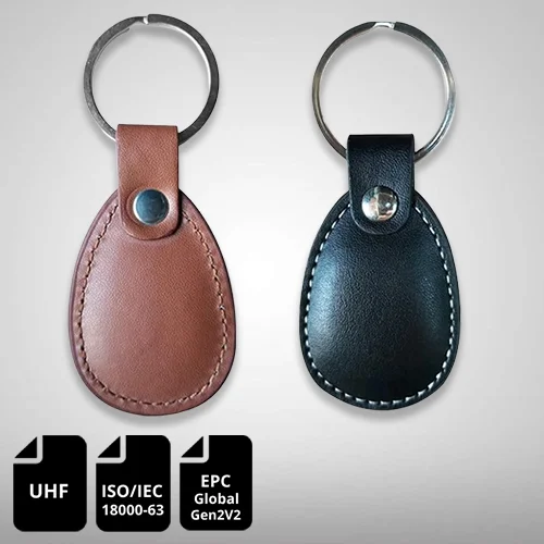 RFID Leather Keyfobs Tag