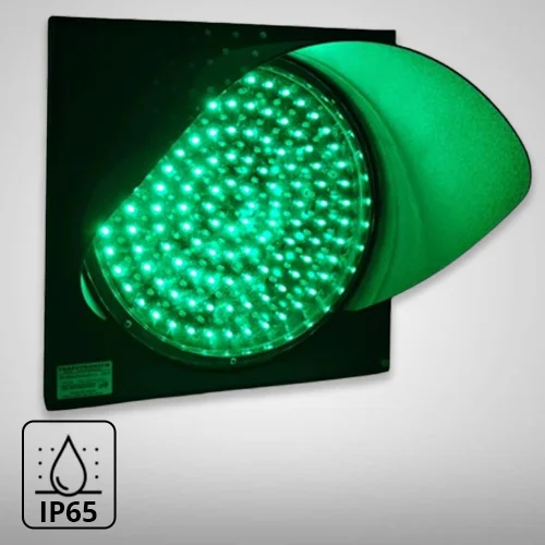 Green Polycarbonate LED Traffic Signal Light