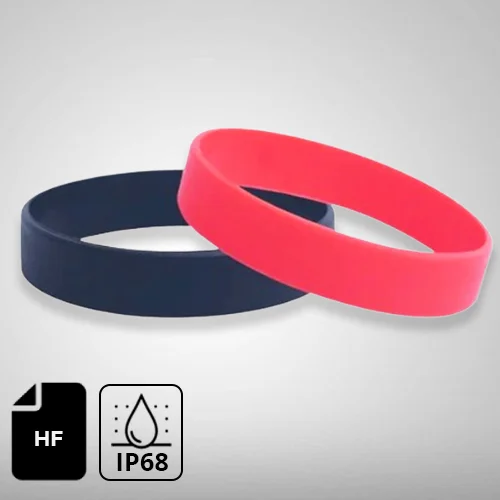 Thin & Durable Silicone HF RFID Wristband Tag for