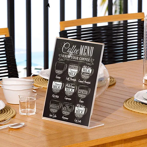 A6 Acrylic QR Code Display Stands