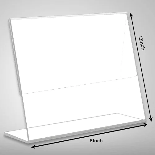 L-Type Transparent QR Display Stand