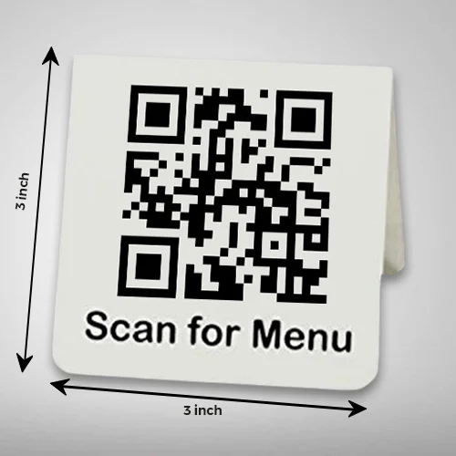 Acrylic QR Code Mini Display Stand, 3 inch x 3 inc