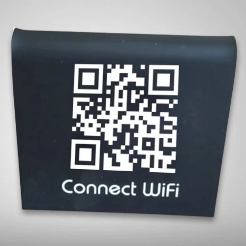 Black Acrylic Mini QR Code Stand