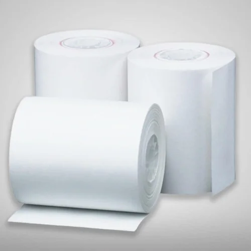 Plain White POS Rolls, 80 GSM Thickness, Size 80mm