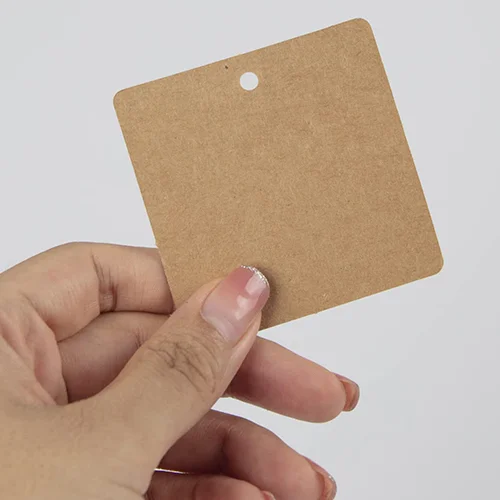 Clothing Paper Square Hang Tag, 2 inch x 2 inch