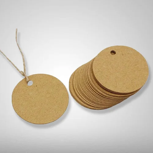 Round Shaped Clothing Paper Hang Tag