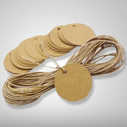 Round Shaped Clothing Paper Hang Tag