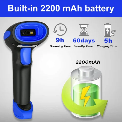 HC-3208R 2D Wireless Handheld Barcode Scanner