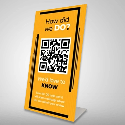 Acrylic QR Code Display Stand