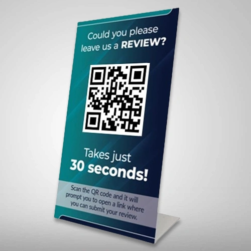 Acrylic QR Code Display Stand