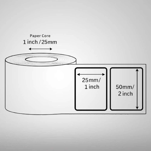 White Polypropylene Barcode Labels