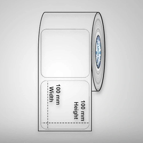 Barcode Labels, 100mm x 100mm x 1Up