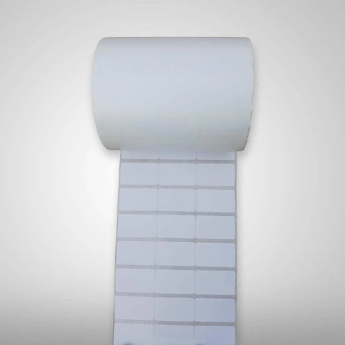 White Chromo Paper Plain Barcode Labels,