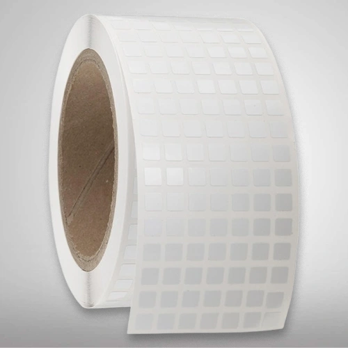White Plain Polymide Labels, 12mm X 11mm(White)