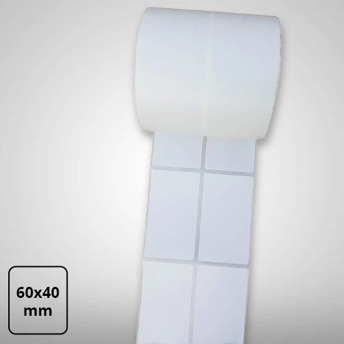 Matt Vinyl Barcode Label, 60mm x 40mm
