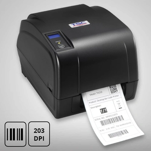 TA210 Desktop Barcode Printer, Resolution: 203DPI