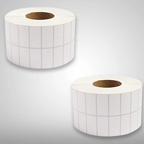 White Plain Polyester Labels, 38mm X 25mm(White)