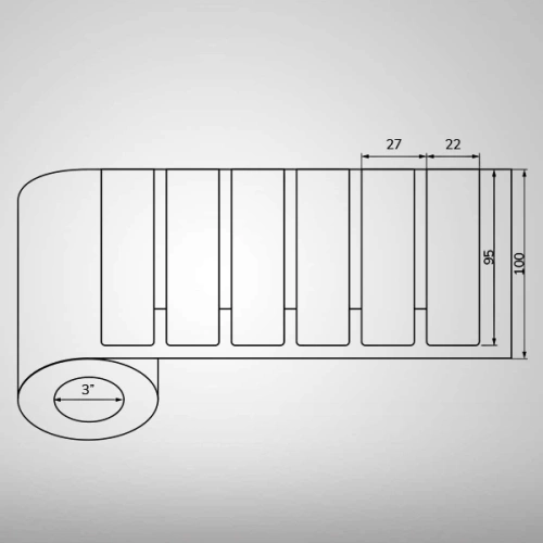 UHF On-Metal RFID Label Impinj Monza R6
