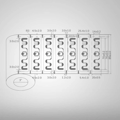 UHF RFID Label, 76×20mm