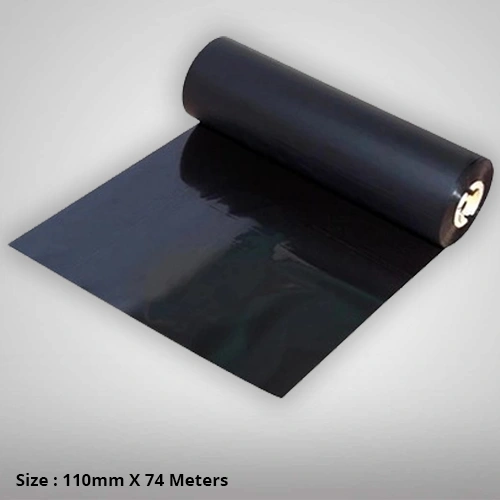 Wax Barcode Ribbon (black), 110mm X 74 Meters