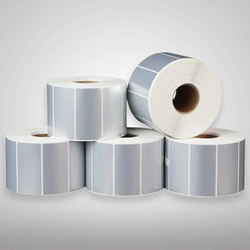 Self Adhesive Silver Polyester Labels, 100mm X 50m