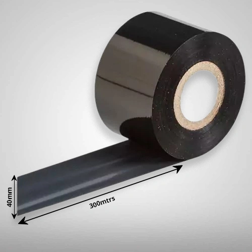 Wash Care barcode ribbon, 40mm x 300mtrs(Black)