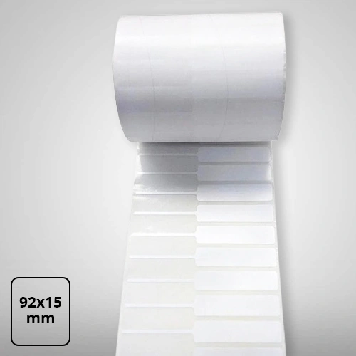 Polyester Jewellery Blank Barcode Labels, 92mm x 15mm