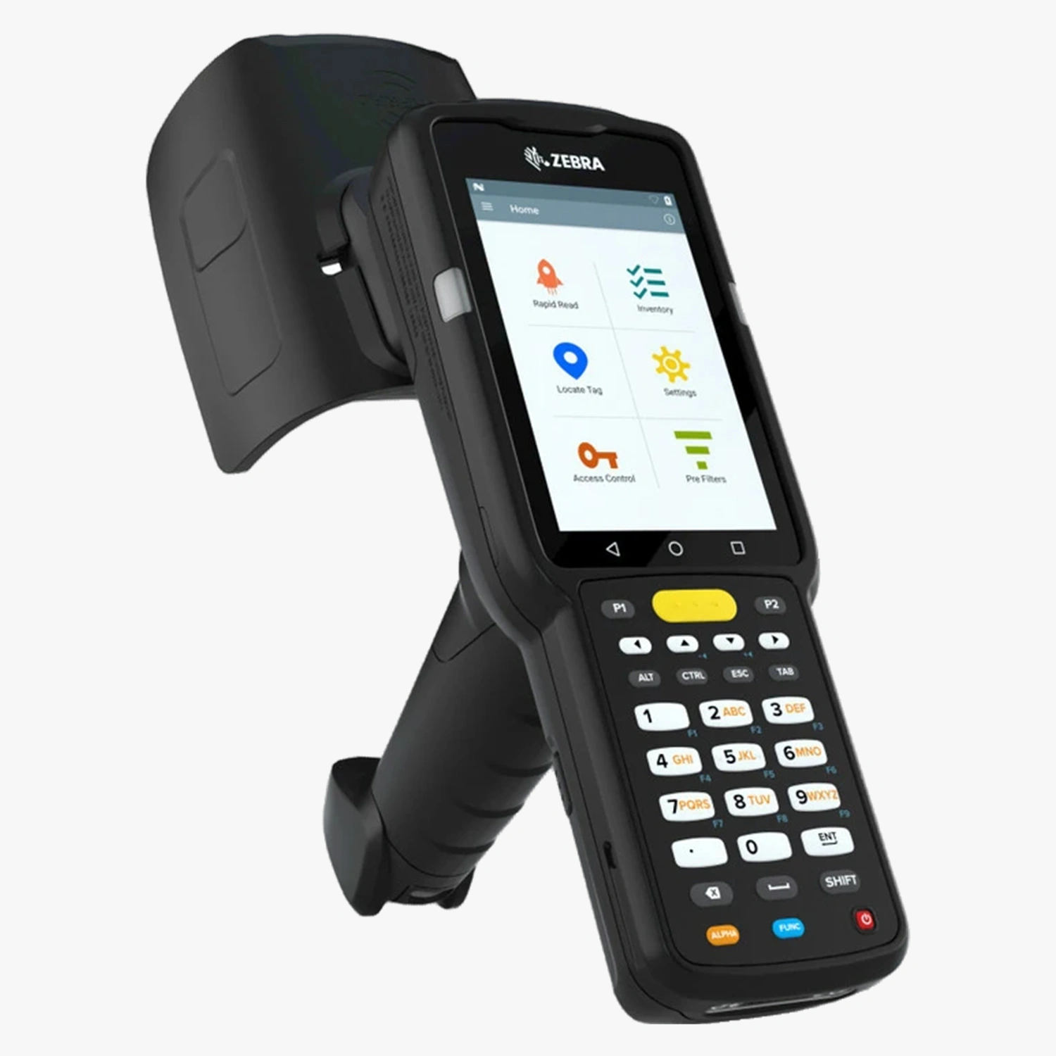 Zebra MC3390xR Long-Range RFID Reader, 4+32GB, And