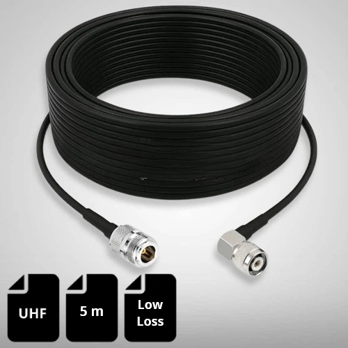 LMR 400 RFID Antenna Cable, N-Type Female to TNC Male, 5m