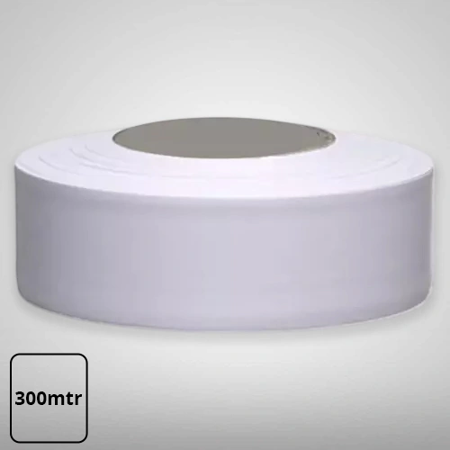Plain White Taffeta Barcode Label For Garments