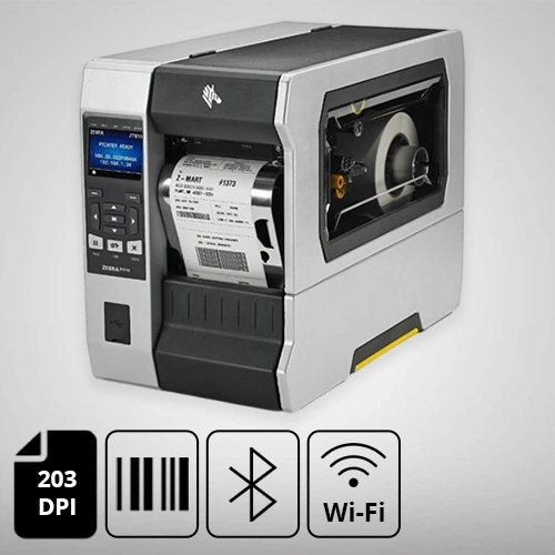Zebra ZT610 Industrial Barcode Printer, 203 DPI