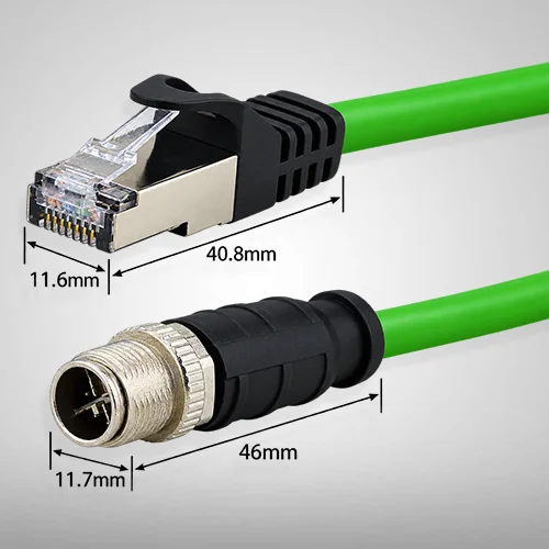 RF Ethernet Cable-Cat6 Shielded, 8-Pin